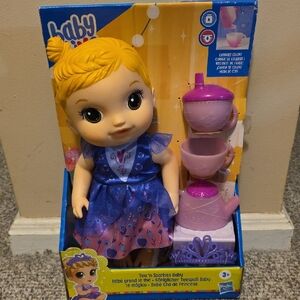 Tea 'n Sparkles Baby Doll with Purple Dress